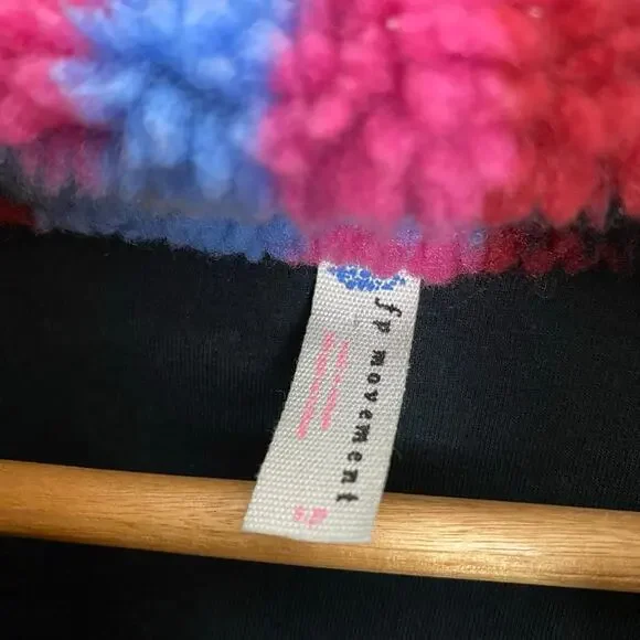 Free People Hit The Slopes Printed Fleece Pullover - Moroccan Night Combo - S - Picture 8 of 8